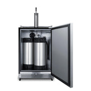 Summit Commercial Outdoor Rated Single Tap Cold Brew Coffee Dispenser / Kegerator - SBC696OSCF - Fire Pit Oasis
