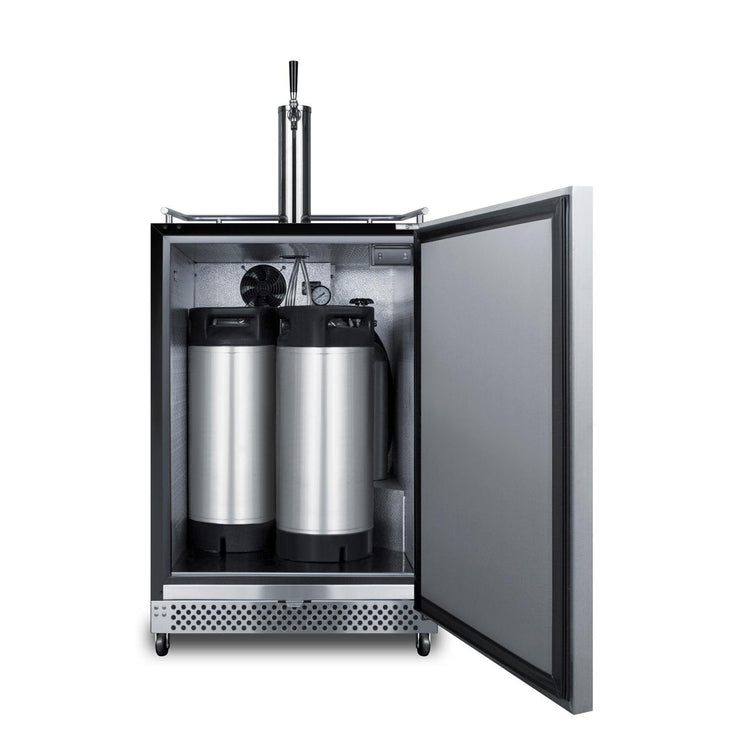 Summit Commercial Outdoor Rated Single Tap Cold Brew Coffee Dispenser / Kegerator - SBC696OSCF - Fire Pit Oasis