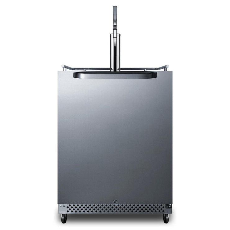 Summit Commercial Outdoor Rated Single Tap Cold Brew Nitro Coffee Dispenser / Kegerator- SBC696OSNCF - Fire Pit Oasis
