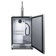 Summit Commercial Outdoor Rated Single Tap Cold Brew Nitro Coffee Dispenser / Kegerator- SBC696OSNCF - Fire Pit Oasis