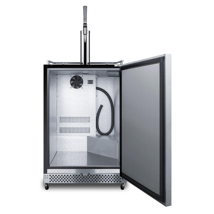 Summit Commercial Outdoor Rated Single Tap Cold Brew Nitro Coffee Dispenser / Kegerator- SBC696OSNCF - Fire Pit Oasis