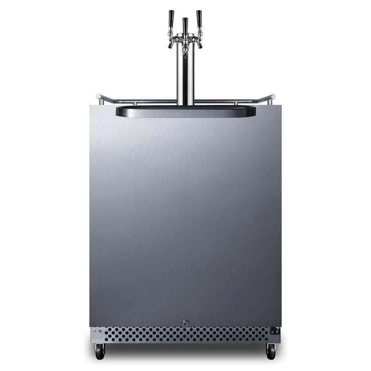 Summit Commercial Outdoor Rated Triple Tap Beer Dispenser / Kegerator - SBC696OSTRIPLE - Fire Pit Oasis