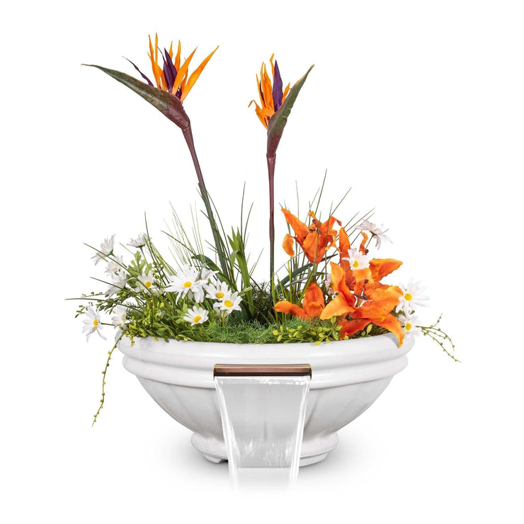 TOP Fires by The Outdoor Plus 37" Roma Planter with Water Bowl - Fire Pit Oasis