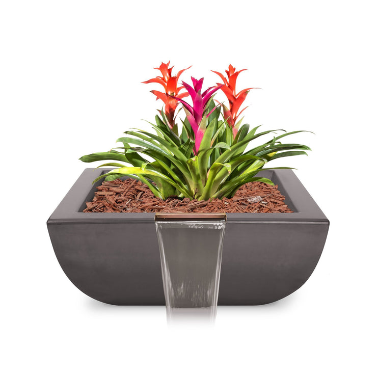 TOP Fires by The Outdoor Plus Avalon Planter with Water Bowl 24" - Fire Pit Oasis