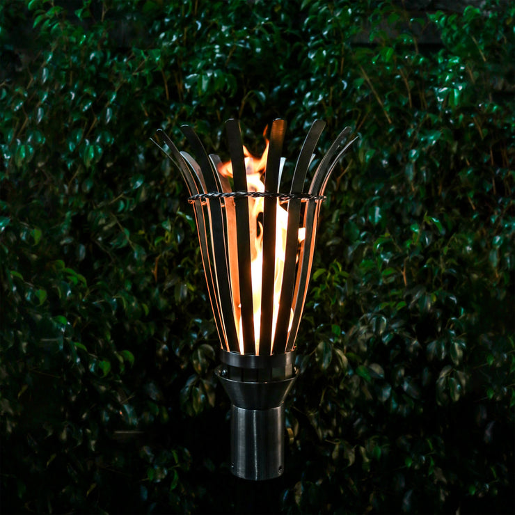 TOP Fires by The Outdoor Plus Basket Fire Torch - Fire Pit Oasis