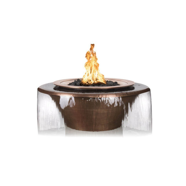 TOP Fires by The Outdoor Plus Cazo 360Â° Copper Water & Fire Bowl 30" - Fire Pit Oasis