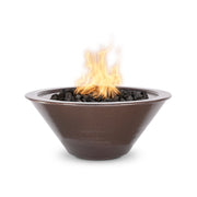 TOP Fires by The Outdoor Plus Cazo Hammered Copper Fire Bowl 36" - Fire Pit Oasis