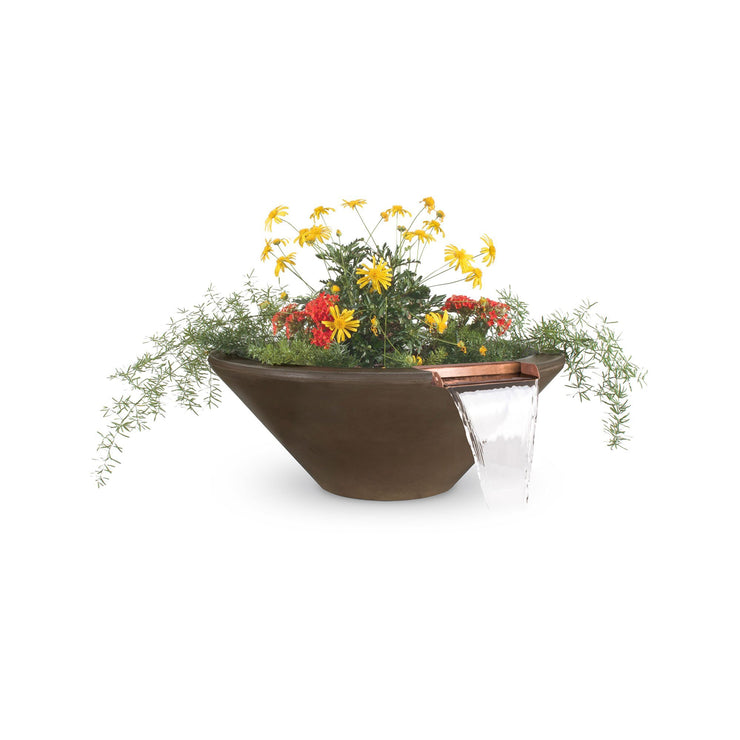 TOP Fires by The Outdoor Plus Cazo Planter with Water Bowl 24" - Fire Pit Oasis