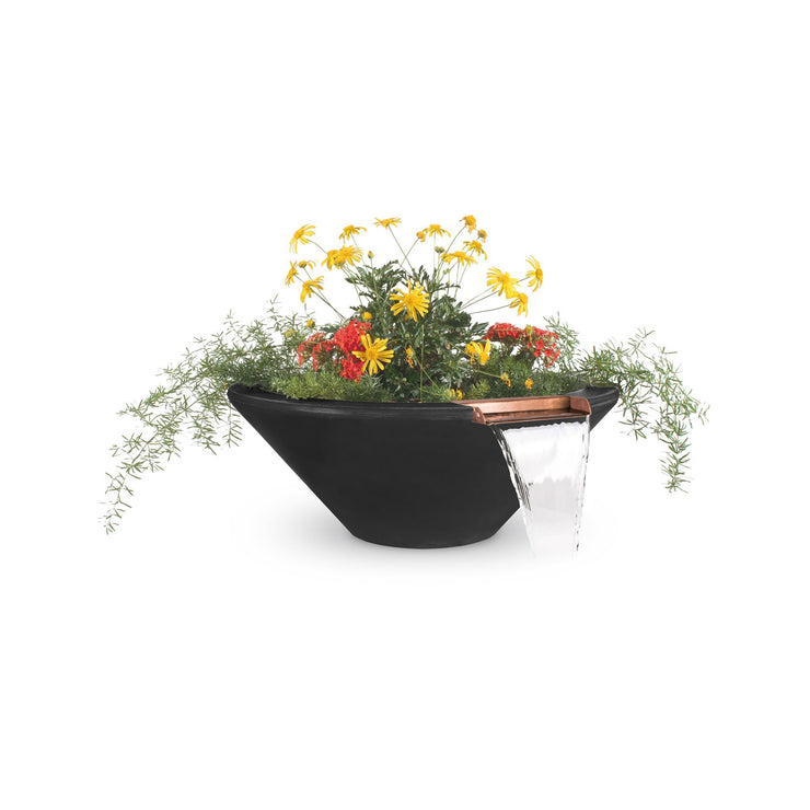 TOP Fires by The Outdoor Plus Cazo Planter with Water Bowl 31" - Fire Pit Oasis