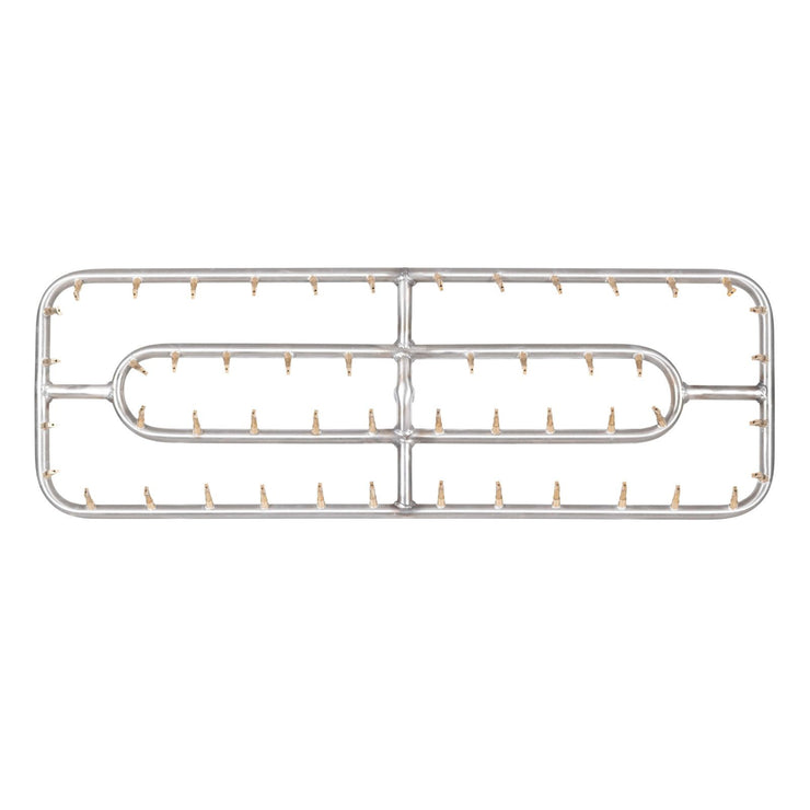 TOP Fires by The Outdoor Plus Double Rectangle Bullet Burner 48" x 12" - Fire Pit Oasis