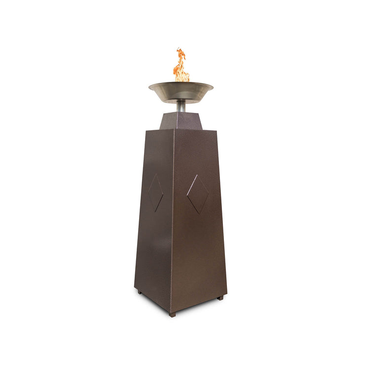 TOP Fires by The Outdoor Plus Granada Powder Coated Steel Fire Tower - Fire Pit Oasis