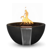 TOP Fires by The Outdoor Plus Luna Concrete Fire & Water Bowl 30" - Fire Pit Oasis