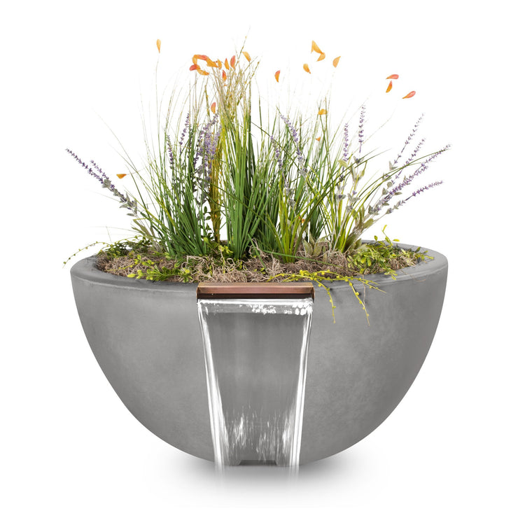 TOP Fires by The Outdoor Plus Luna Planter with Water Bowl 30" - Fire Pit Oasis