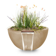 TOP Fires by The Outdoor Plus Luna Planter with Water Bowl 38" - Fire Pit Oasis