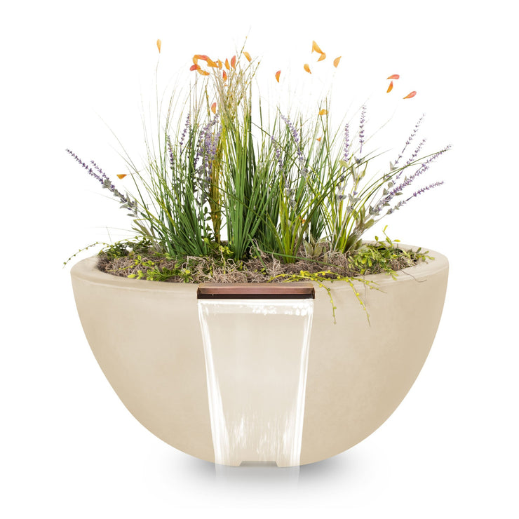 TOP Fires by The Outdoor Plus Luna Planter with Water Bowl 38" - Fire Pit Oasis