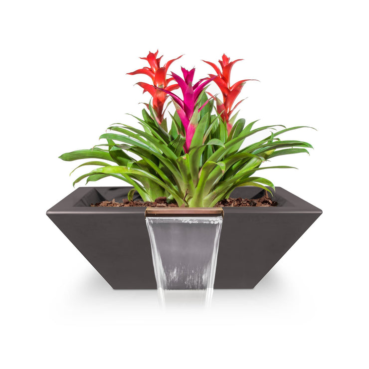 TOP Fires by The Outdoor Plus Maya Planter with Water Bowl 30" - Fire Pit Oasis