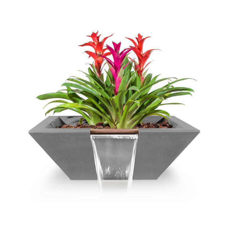 TOP Fires by The Outdoor Plus Maya Planter with Water Bowl 36" - Fire Pit Oasis