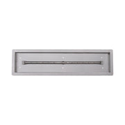 TOP Fires by The Outdoor Plus Rectangular Stainless Steel Drop-In Pan 6" x 96" & Linear Burner 84" - Fire Pit Oasis