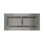 TOP Fires by The Outdoor Plus Rectangular Stainless Steel Pan 18" x 36" & Burner 12" x 30" - Fire Pit Oasis