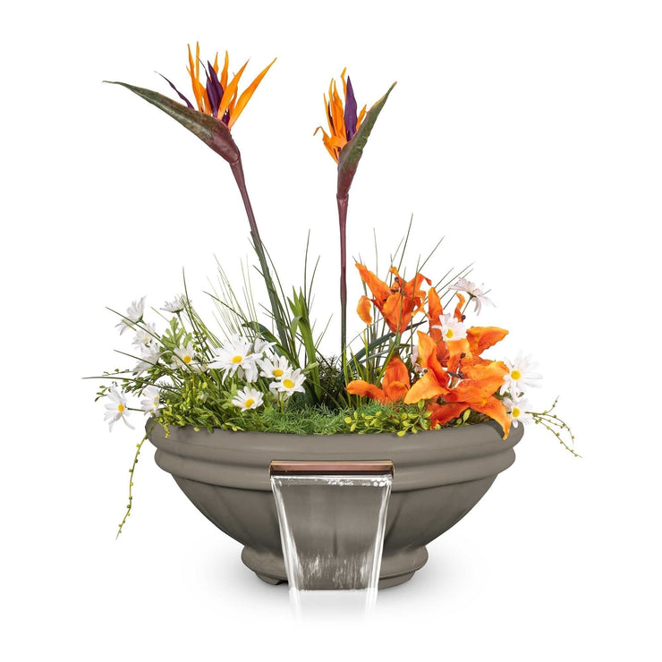 TOP Fires by The Outdoor Plus Roma Concrete Planter & Water Bowl 36" - Fire Pit Oasis