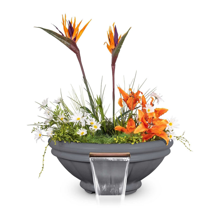 TOP Fires by The Outdoor Plus Roma Concrete Planter & Water Bowl 36" - Fire Pit Oasis