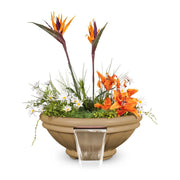 TOP Fires by The Outdoor Plus Roma Concrete Planter & Water Bowl 36" - Fire Pit Oasis