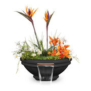 TOP Fires by The Outdoor Plus Roma Concrete Planter & Water Bowl 36" - Fire Pit Oasis