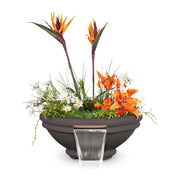 TOP Fires by The Outdoor Plus Roma Concrete Planter & Water Bowl 36" - Fire Pit Oasis