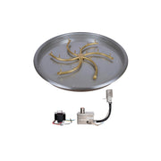 TOP Fires by The Outdoor Plus Round Drop-In Pan 31" & Bullet Burner 24" - Fire Pit Oasis