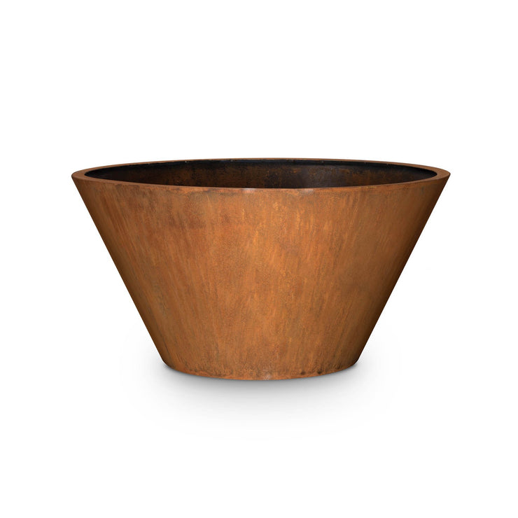 TOP Fires by The Outdoor Plus Sierra Corten Steel Planter 48" - 20" Tall - Fire Pit Oasis